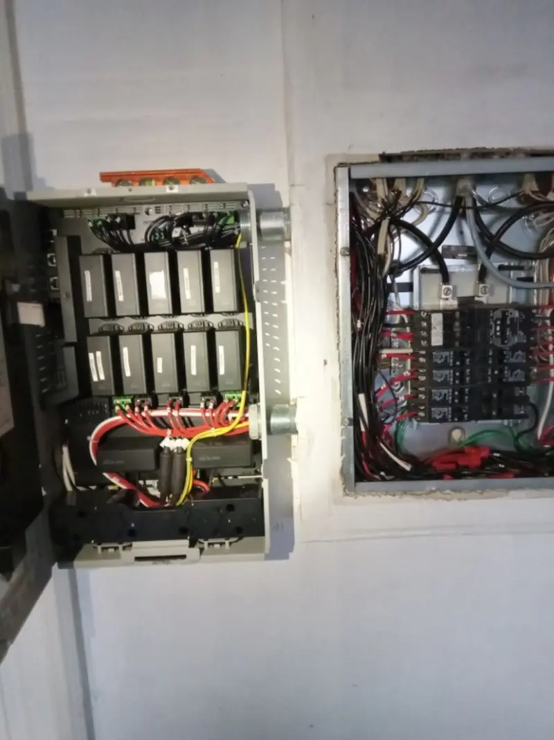 Electrical panel upgrade completed for Security Camera Wiring in Oak Park
